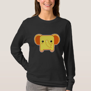 Kawaii-olifant T-shirt