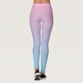 Kawaii Ombre Mermaid Pattern Leggings (Achterkant)