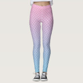 Kawaii Ombre Mermaid Pattern Leggings (Voorkant)