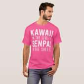 Kawaii On The Streets Senpai In The Sheets Cosplay T-shirt (Voorkant volledig)