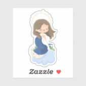 Kawaii Onbevlekte Ontvangenis Sticker (Vel)