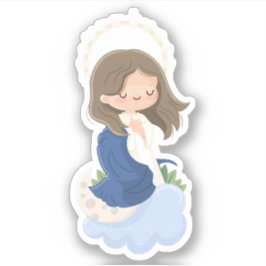 Kawaii Onbevlekte Ontvangenis Sticker