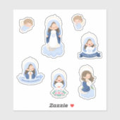 Kawaii Onbevlekte Ontvangenis sticker sheet (Vel)