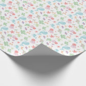 Kawaii Onder het Baby shower Zee Neutrale pasta Cadeaupapier (Hoek)