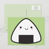 Kawaii Onigiri Rice Ball Briefkaart (Voorkant / Achterkant)