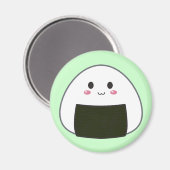 Kawaii "Onigiri" Rice Ball Magneet (Voorkant / Achterkant)