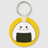 Kawaii "Onigiri" Rice Ball Sleutelhanger (Voorkant)