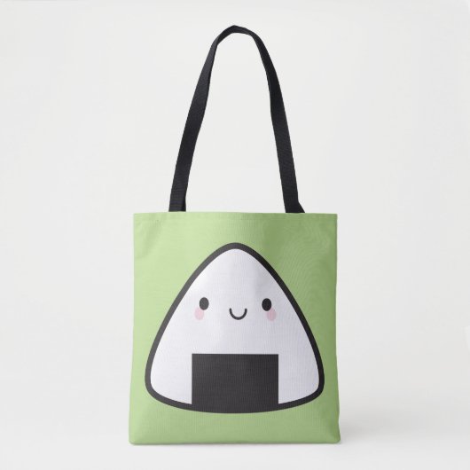 Kawaii Onigiri Rice Ball Tote Bag (Voorkant)