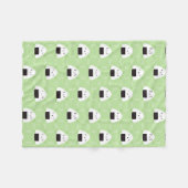 Kawaii Onigiri Rice Balls Fleece Deken (Voorkant (Horizontaal))