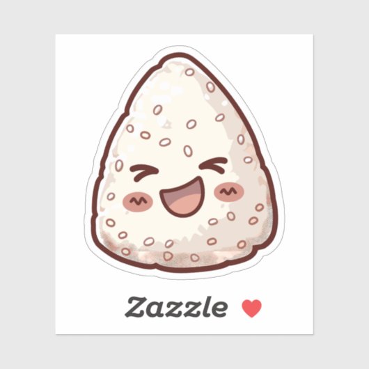 Kawaii Onigiri Sticker (Vel)