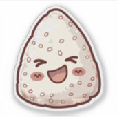 Kawaii Onigiri Sticker (Voorkant)
