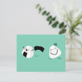 Kawaii Onigiri Theft Briefkaart (Staand voorkant)