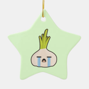 Kawaii Onion Keramisch Ornament