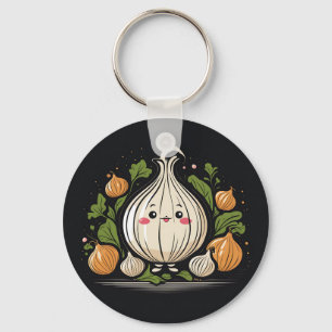 Kawaii Onion Keuken Sleutelhanger