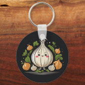 Kawaii Onion Keuken Sleutelhanger (Voorkant)
