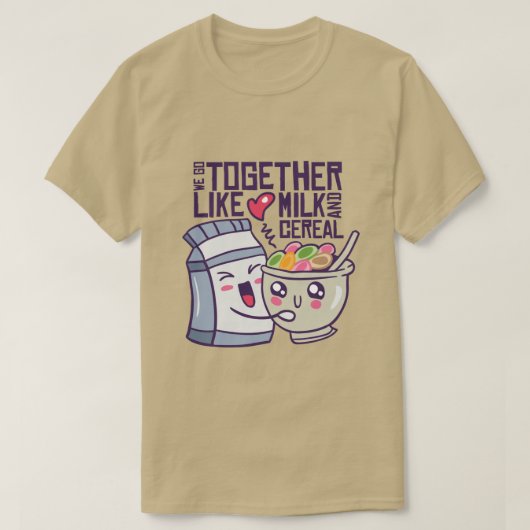 Kawaii Ontbijt| We gaan samen T-shirt (Design voorkant)