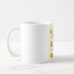 Kawaii Ontbijtpatroon Koffiemok