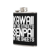 Kawaii op straat senpai in de lakens heupfles (Links)