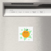 Kawaii Oranje fruitmagneet Magneet (Insitu (Vaatwasser))