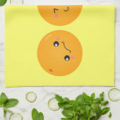 Kawaii Oranje Rolt Rond Theedoek (Gevouwen)