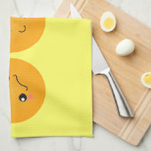 Kawaii Oranje Rolt Rond Theedoek (Quarter Fold)