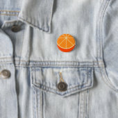 Kawaii Oranje Ronde Button (In situ)