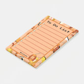 Kawaii Oranje Tamagotchi Post-it® Notes (Schuin)