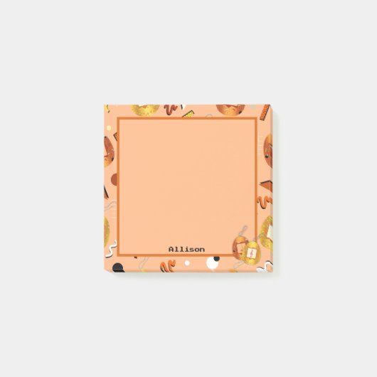 Kawaii Oranje Tamagotchi Post-it® Notes (Voorkant)