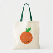 Kawaii Oranje Tote Bag (Voorkant)