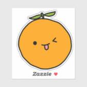 Kawaii Oranje vruchten Sticker (Vel)
