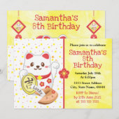 Kawaii Oriëntaalse Gelukskat Kaart (Voorkant / Achterkant)