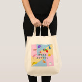 KAWAII Origami Creatures & Katakana Typography Tote Bag (Voorkant (product))
