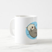 Kawaii Otter Koffiemok (Voorkant links)