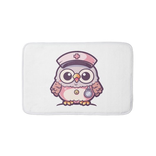 Kawaii Owl as a Nurse Badmat (Voorkant)