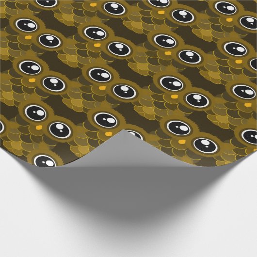 Kawaii Owl Cadeaupapier (Hoek)