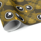 Kawaii Owl Cadeaupapier (Rol Hoek)