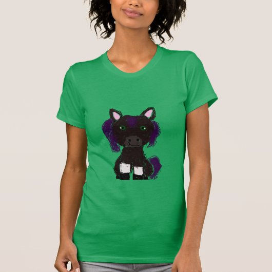 Kawaii Paard T-shirt (Voorkant)