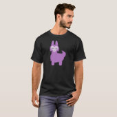 Kawaii Paars Llama T-shirt (Voorkant volledig)