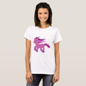 kawaii paars pony t-shirt (Voorkant volledig)