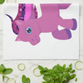 kawaii paars pony theedoek (Gevouwen)