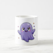 Kawaii Paarse Geest Mok Schattige Spooky Halloween (Center)
