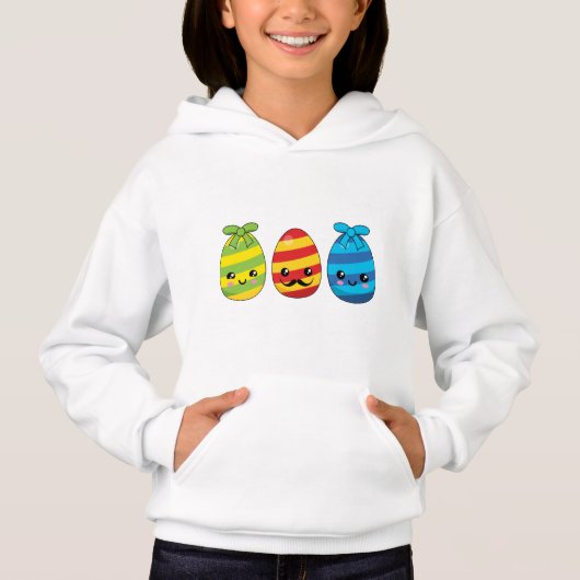 Kawaii Paaseieren met ribbons (Voorkant)
