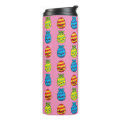 Kawaii Paaseieren met ribbons Thermosbeker (Gedraaid links)