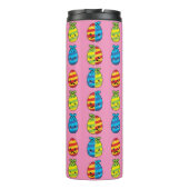 Kawaii Paaseieren met ribbons Thermosbeker (Achterkant)