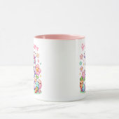 Kawaii Paaskat Mok – Schattigee Bunny Ears & Paste (Midden)