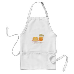 Kawaii Pancake en Maple Syrup Breakfast Apron Standaard Schort
