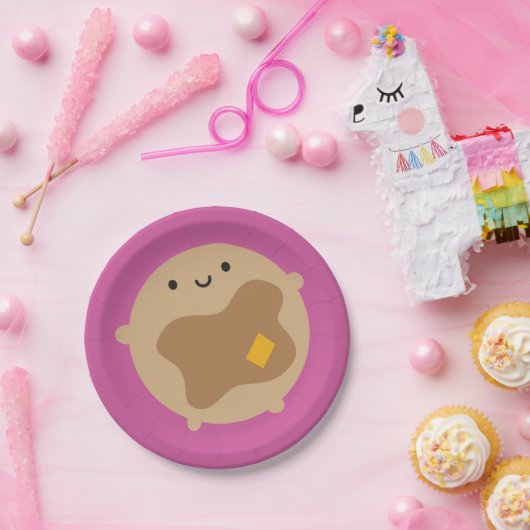 Kawaii Pancake Papieren Bordje (Feest)