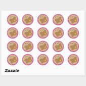 Kawaii Pancake Ronde Sticker (Vel)
