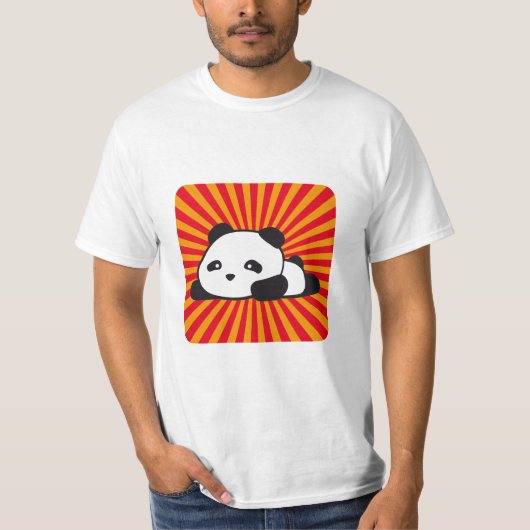 Kawaii panda 2 kleuren t-shirt (Voorkant)