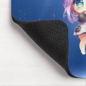 Kawaii Panda Anime Girl Muismat (Hoek)